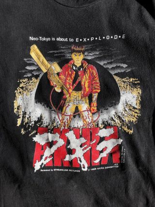 Akira Vintage T - Shirt Rare Licensed Streamline Pictures 1989