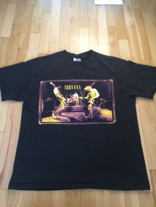 Vtg 1996 Nirvana Tshirt From The Muddy Banks Of Wishkah M&o Label Large