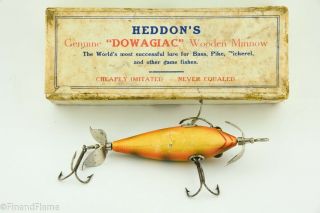 Heddon Fat Body 100 Lure Early Perch Cup Rig 3T 1 BW in White Pasteboard Box SK1 6