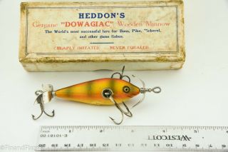 Heddon Fat Body 100 Lure Early Perch Cup Rig 3T 1 BW in White Pasteboard Box SK1 8