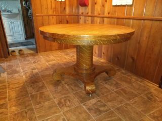Antique Oak Extension Dining Room Table 2