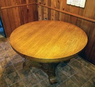 Antique Oak Extension Dining Room Table 3