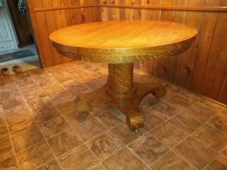 Antique Oak Extension Dining Room Table 4