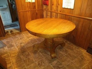 Antique Oak Extension Dining Room Table 5