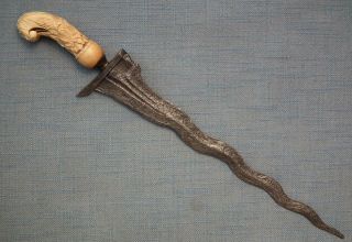Antique Islamic Indonesian Java Kris Keris Sword Dagger Madura Donoriko