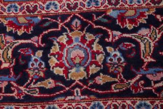 VINTAGE Traditional Floral RED Area Rug Hand - Knotted Living Room Oriental 10x12 7