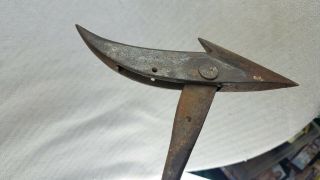 Ca 1890 - 10 Charles Peters Bedford,  Mass Togglehead Hand Forged Whale Harpoon 10