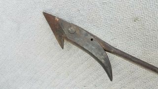 Ca 1890 - 10 Charles Peters Bedford,  Mass Togglehead Hand Forged Whale Harpoon 2