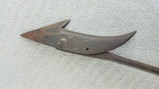 Ca 1890 - 10 Charles Peters Bedford,  Mass Togglehead Hand Forged Whale Harpoon 3