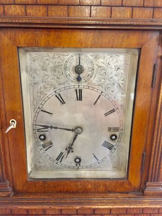 Antique W&h Architectural Rosewood Cased 5 Gongs Bracket Clock.  C1890 3