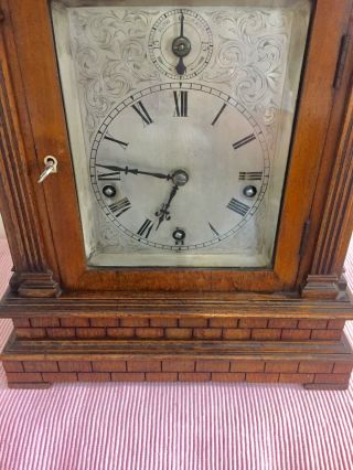 Antique W&h Architectural Rosewood Cased 5 Gongs Bracket Clock.  C1890 4