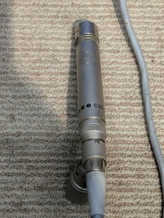 Vtg AKG C - 60 TUBE MICROPHONE With Power Supply For AC - 701 Vacuum Recording Audio 3