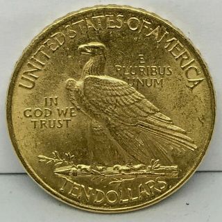 1910 $10 Indian Head Eagle Gold Coin BU UNCIRCULATED RARE COIN. 5
