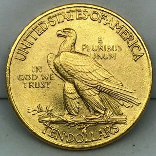 1910 $10 Indian Head Eagle Gold Coin BU UNCIRCULATED RARE COIN. 7