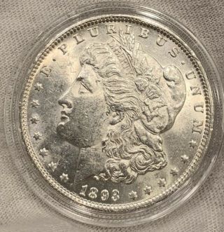 Rare 1893 P S$1 Morgan Silver Dollar Ms Uncirculated Bu Coin Unc State