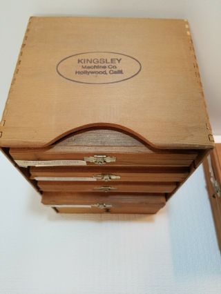 Vintage Kingsley Stamping Machine Co.  / (8) Box Set 12