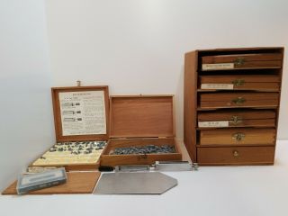 Vintage Kingsley Stamping Machine Co.  / (8) Box Set