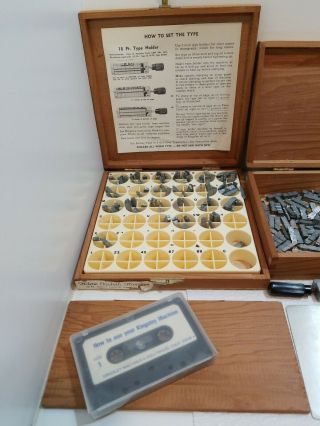 Vintage Kingsley Stamping Machine Co.  / (8) Box Set 2