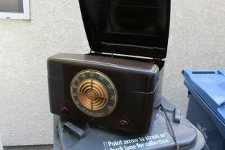 Vintage Rare Admiral Record Player Am Tube Radio Bakelite Model 6512x