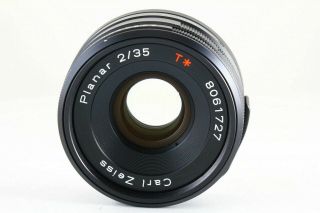 [Rare ] CONTAX Carl Zeiss G Planar 35mm f/2 T Black Lens for G1 G2 JAPAN 5670 11