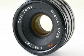 [Rare ] CONTAX Carl Zeiss G Planar 35mm f/2 T Black Lens for G1 G2 JAPAN 5670 7