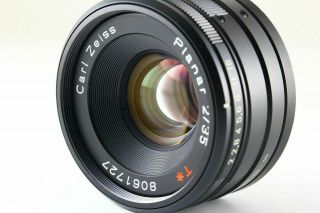 [Rare ] CONTAX Carl Zeiss G Planar 35mm f/2 T Black Lens for G1 G2 JAPAN 5670 8