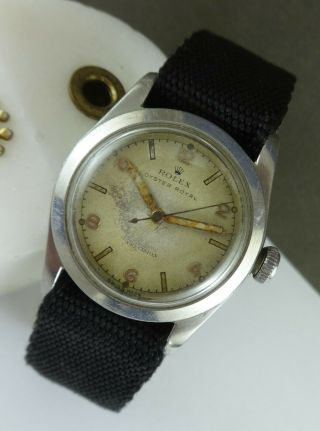 Men’s ROLEX Oyster Royal Precision Steel Watch Ref.  4220.  Ca 1940 2