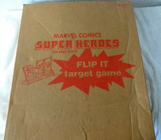 Vintage Marvel Comics Heroes Flip It Target Game 1976 Transogram
