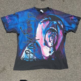 Vintage 1992 Pink Floyd The Wall All Over Print Tshirt Xl