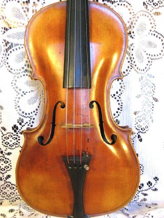 Stunning Old Antique Violin French Iron Branded & Labeled Vuillaume 4/4 NR 2