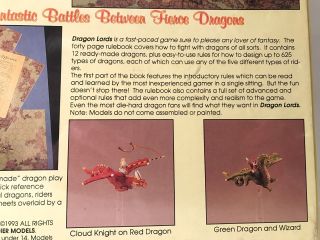 Grenadier Models Dragon Lords 5700 Miniatures Game Vintage Complete 7