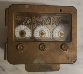 Vintage Yale & Towne Bank Time Lock Safe Clock 1892 Patentyale & Towne Bank Safe