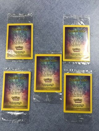 Pokemon Trading Game Card - Pack Of 5 Ancient Mew Cards