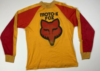 Fox Racing Vintage Authentic Bmx Motocross Moto X Jersey Small