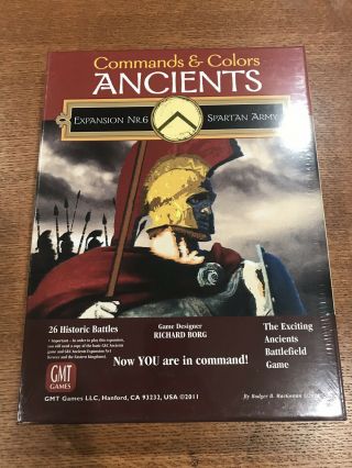 Commands And Colors Ancients Spartan Army Exp 6; In Shrink