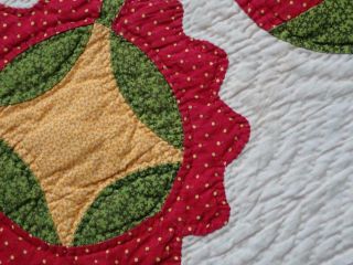 Oh My Fantastic & Early 19th c Antique Democrat or Whig Rose QUILT 87x79 7