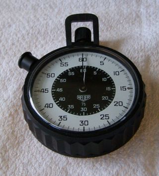 Vintage Heuer 1/5 Stopwatch Swiss Mil - S - 14823 2