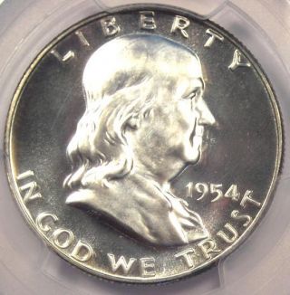 1954 Proof Franklin Half Dollar 50c - Pcgs Pr68 Cameo (pf68) - Rare Grade