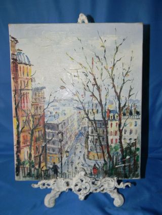 Oil Painting By Sevilla Saez " Paris - Montmartre "