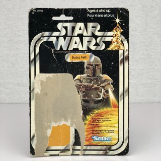 Vintage Star Wars Boba Fett Canadian 20 - Back Card 1979