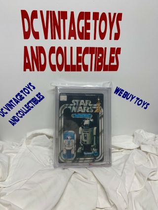 Vintage Kenner 1978 Star Wars R2 - D2 12 Back - C Afa 80 Clear Unpunched