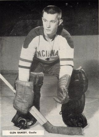 Rare 1951 - 58 AHL IHL Cincinnati Mohawks Gardens Game worn jersey Francis Hodge 11