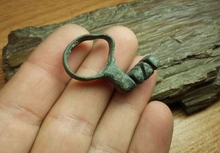Fine Ancient Roman Key Ring 2nd - 3rd Century Ad 2806