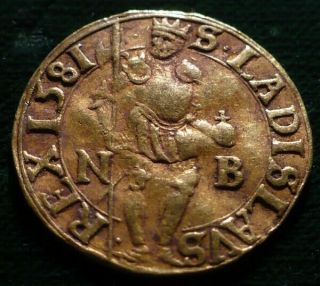 Rare Grade & Hungary Transylvania 1581 Rudolph Ii Ducat Nb Gold Coin