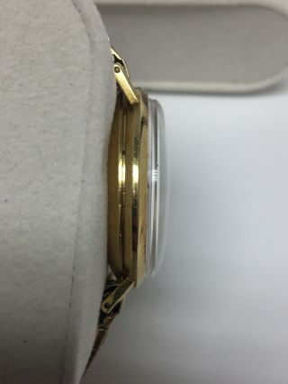 Vintage 18k Gold Movado KINGMATIC Swiss Made 28 Jewels Wrist Watch 36mm Case 5