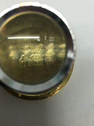 Vintage 18k Gold Movado KINGMATIC Swiss Made 28 Jewels Wrist Watch 36mm Case 8