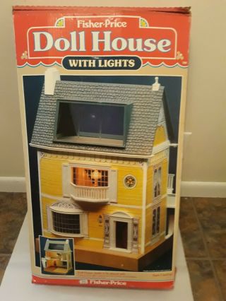 Vintage Fisher Price Doll House With Lights 280