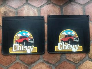 Vintage Chevy Truck Blazer Rubber Logo Floor Mats K5 K10 K15 K20 C10 C20 4x4