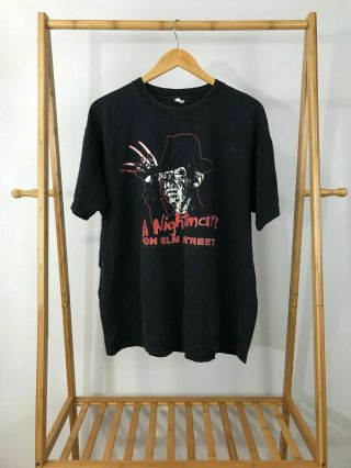Vtg A Nightmare On Elm Street Freddy Krueger Movie Promo T - Shirt Sz Xl Rare