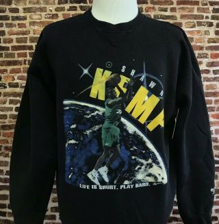 Vintage 90’s Reebok Shawn Kemp Seattle Supersonics Crewneck Sweatshirt Rare